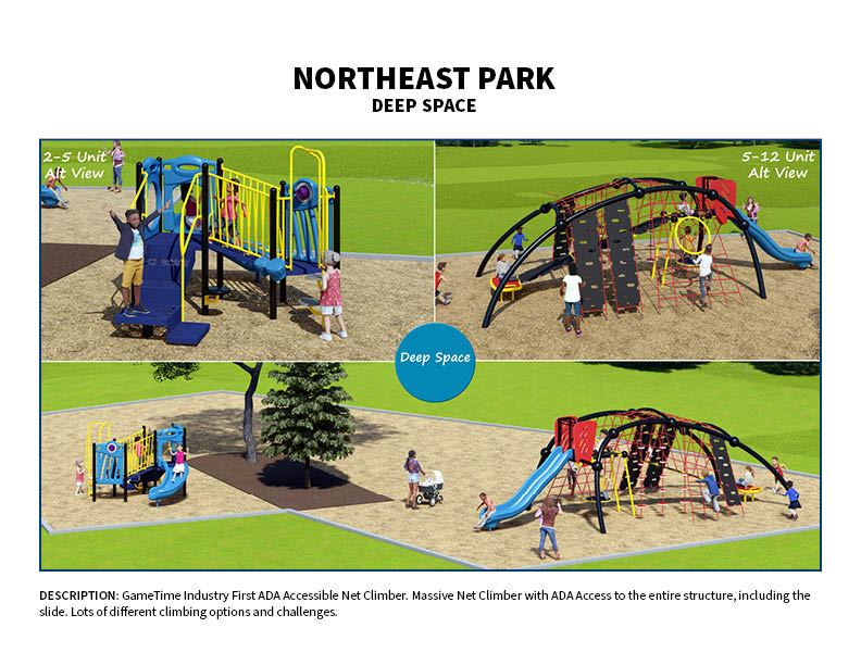 Rendering of possible playground for Northeast Park 