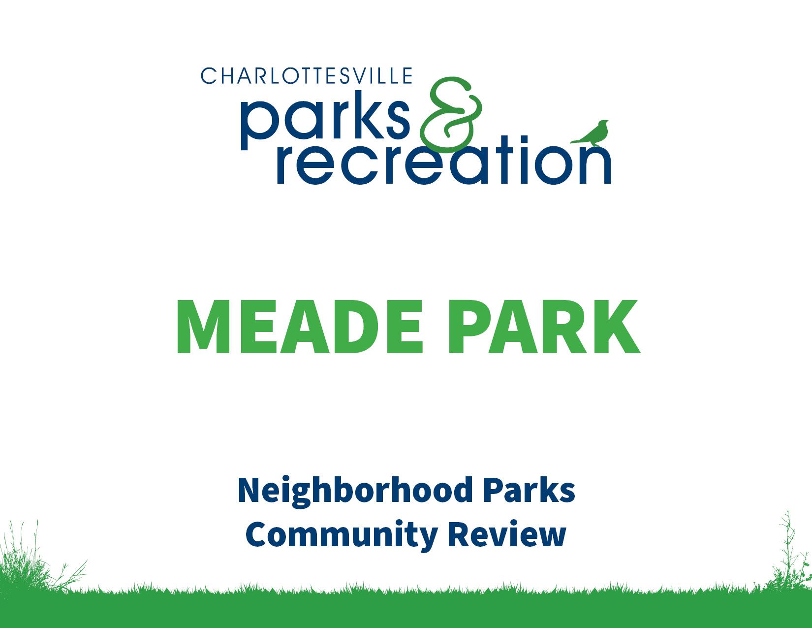 Cover Page for Meade Park Playground Renovation 