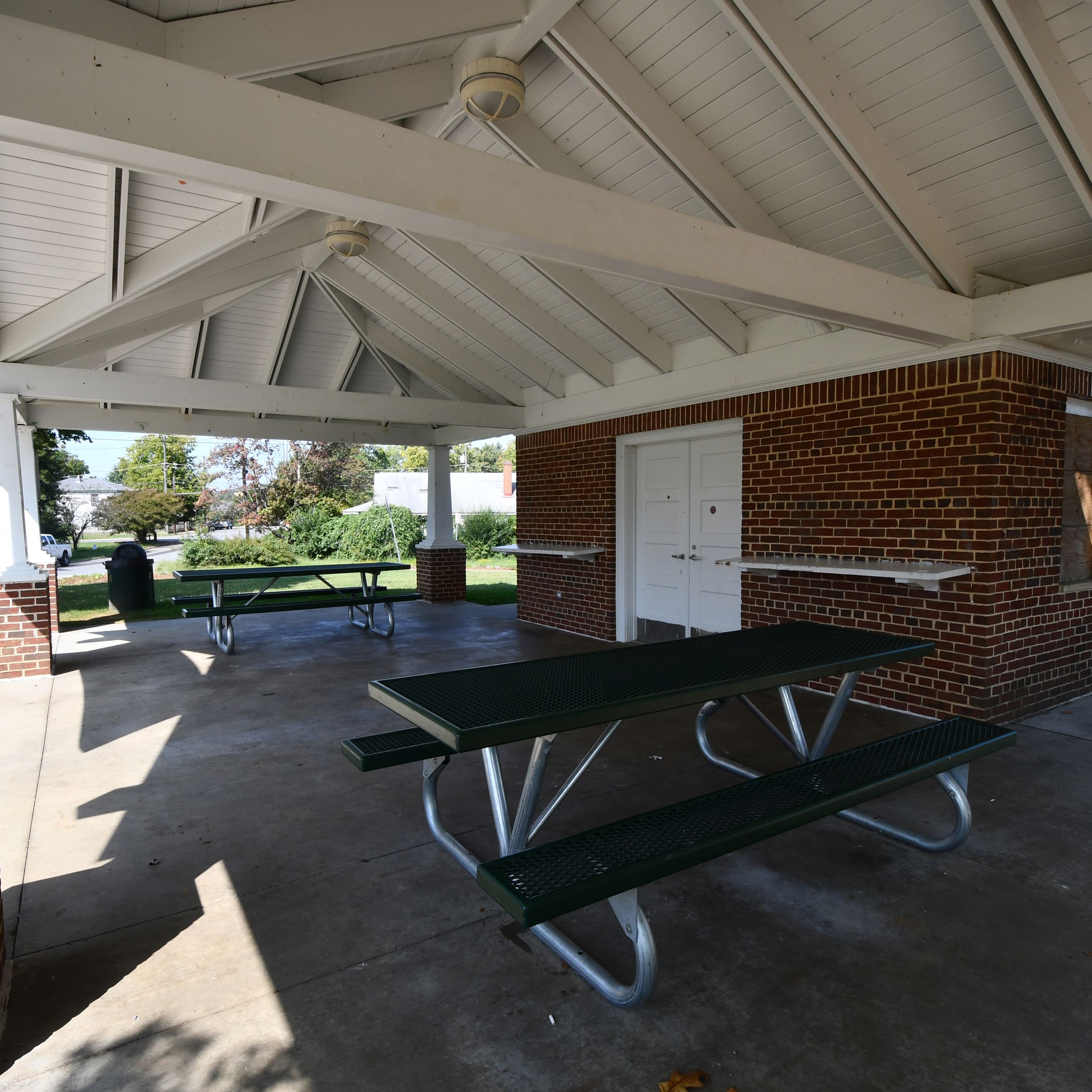 Picnic shelter at Belmont Park 