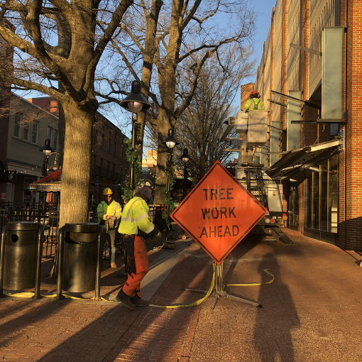 Crews working outside 