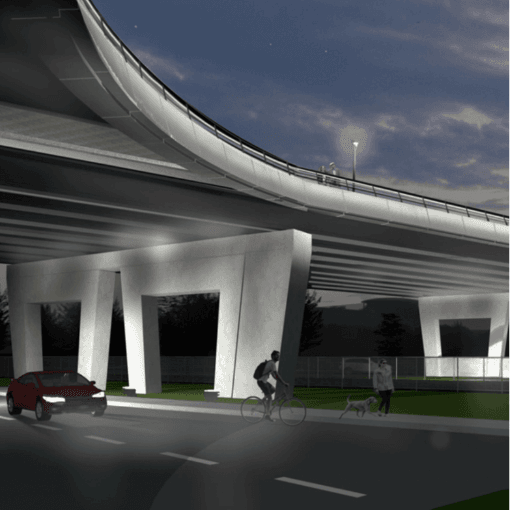 Belmont Bridge rendering 2 square