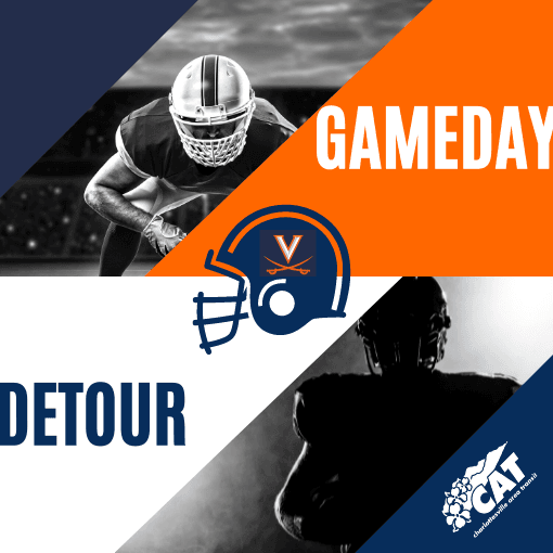 CAT Gameday Detour
