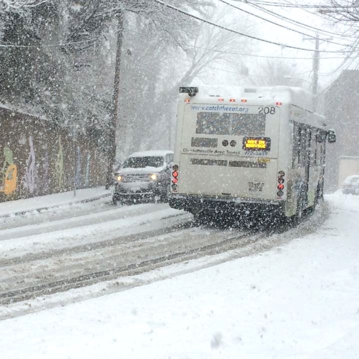 CAT Bus in the Snow