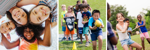 kids playing at summer camp 