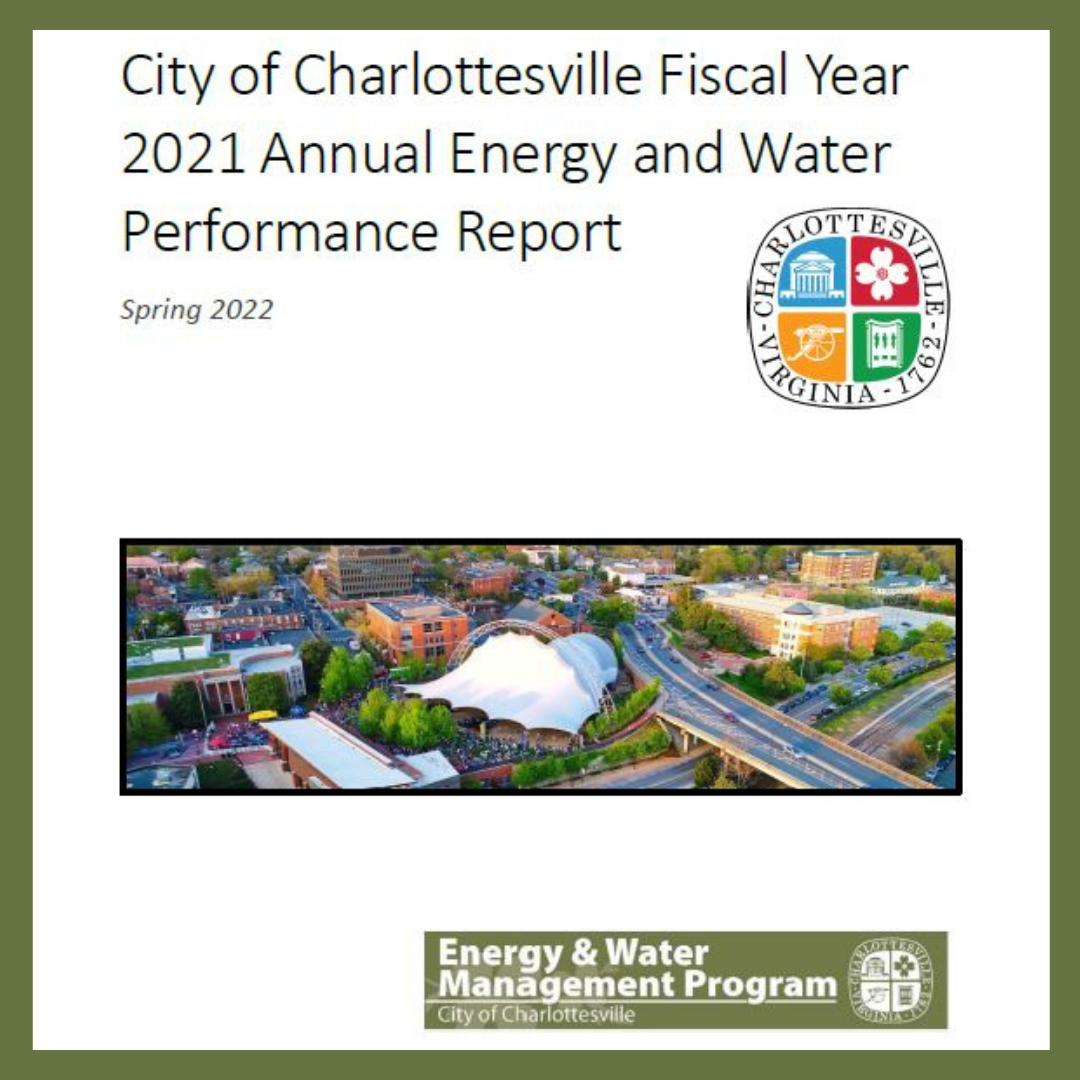 Cover Page of the Fiscal Year 2021 Energy and Water Performance Report