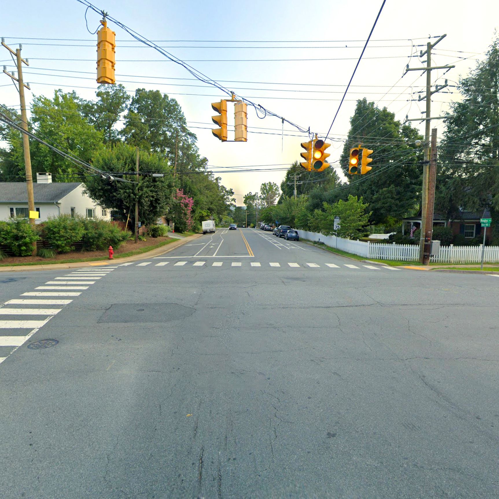 Rugby/Rose Hill Intersection