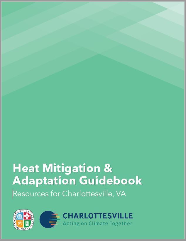 Cover of Charlottesville's Heat Mitigation and Adaptation Guidebook