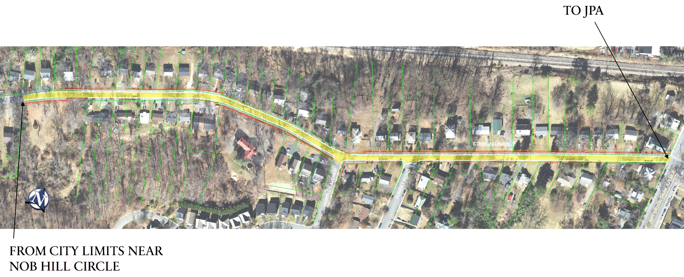Stribling Avenue Project Limits