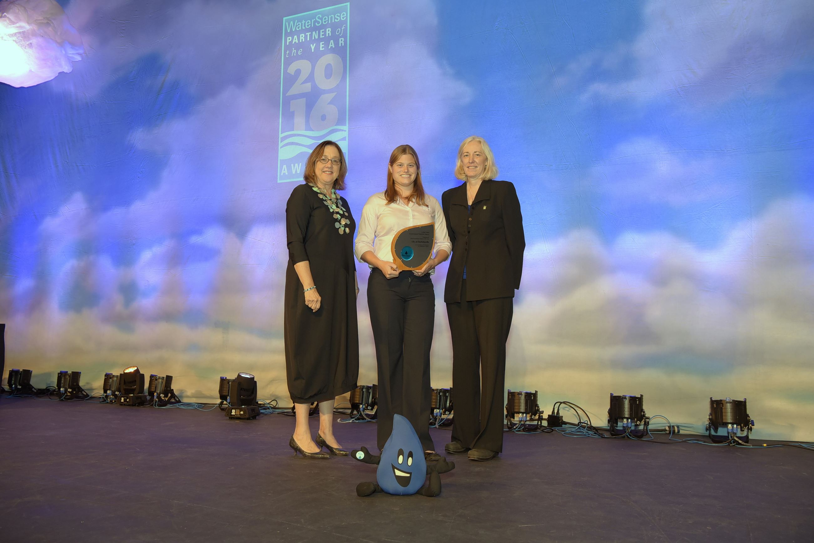 Charlottesville accepting the 2016 WaterSense Partner of the Year Award