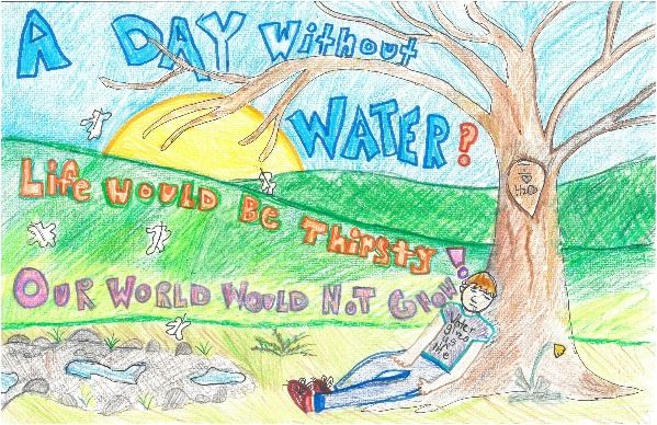 2015 Imagine a Day without Water Art Contest 3rd – 4th Grade Winner Reese Coggeshall