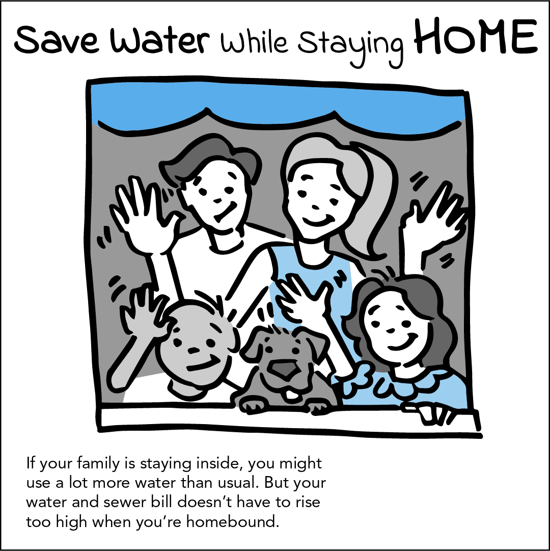 Save Water While Staying Home Image
