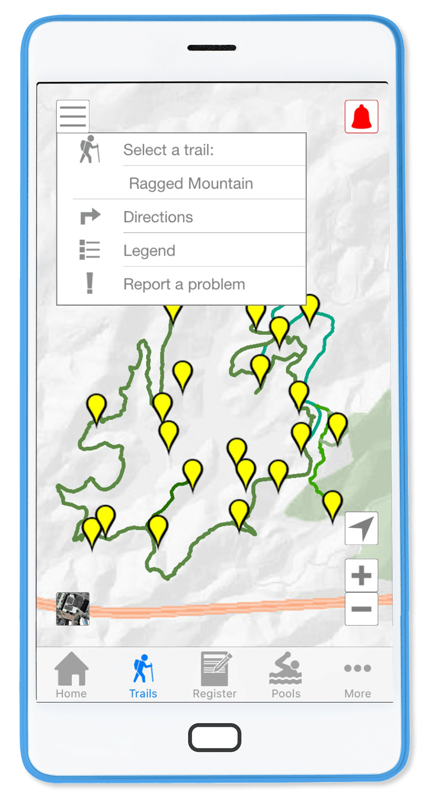 Charlottesville Parks & Recreation Phone App