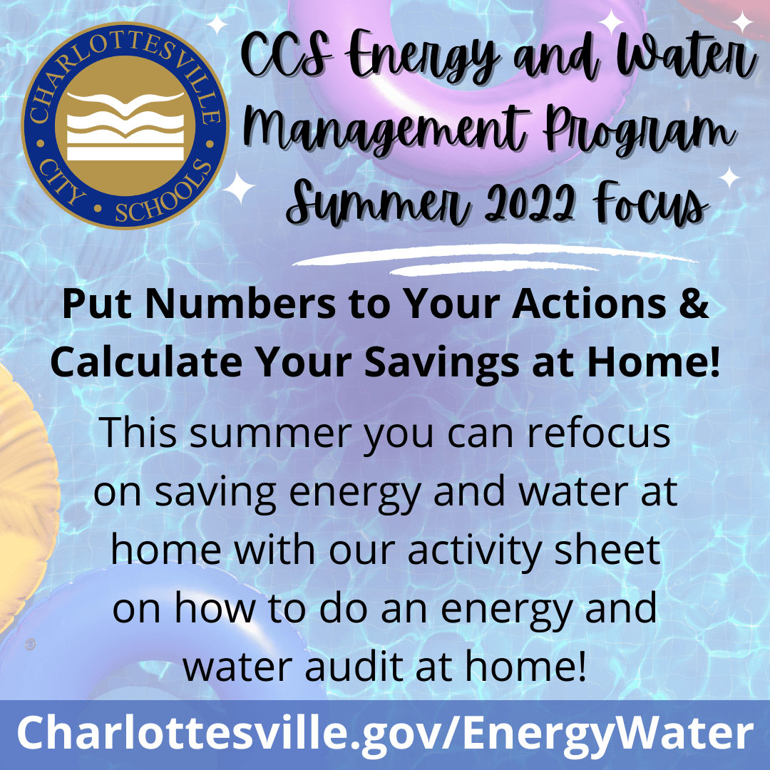 Charlottesville City Schools Energy and Water Management Program 2022 Summer- Activity Sheet