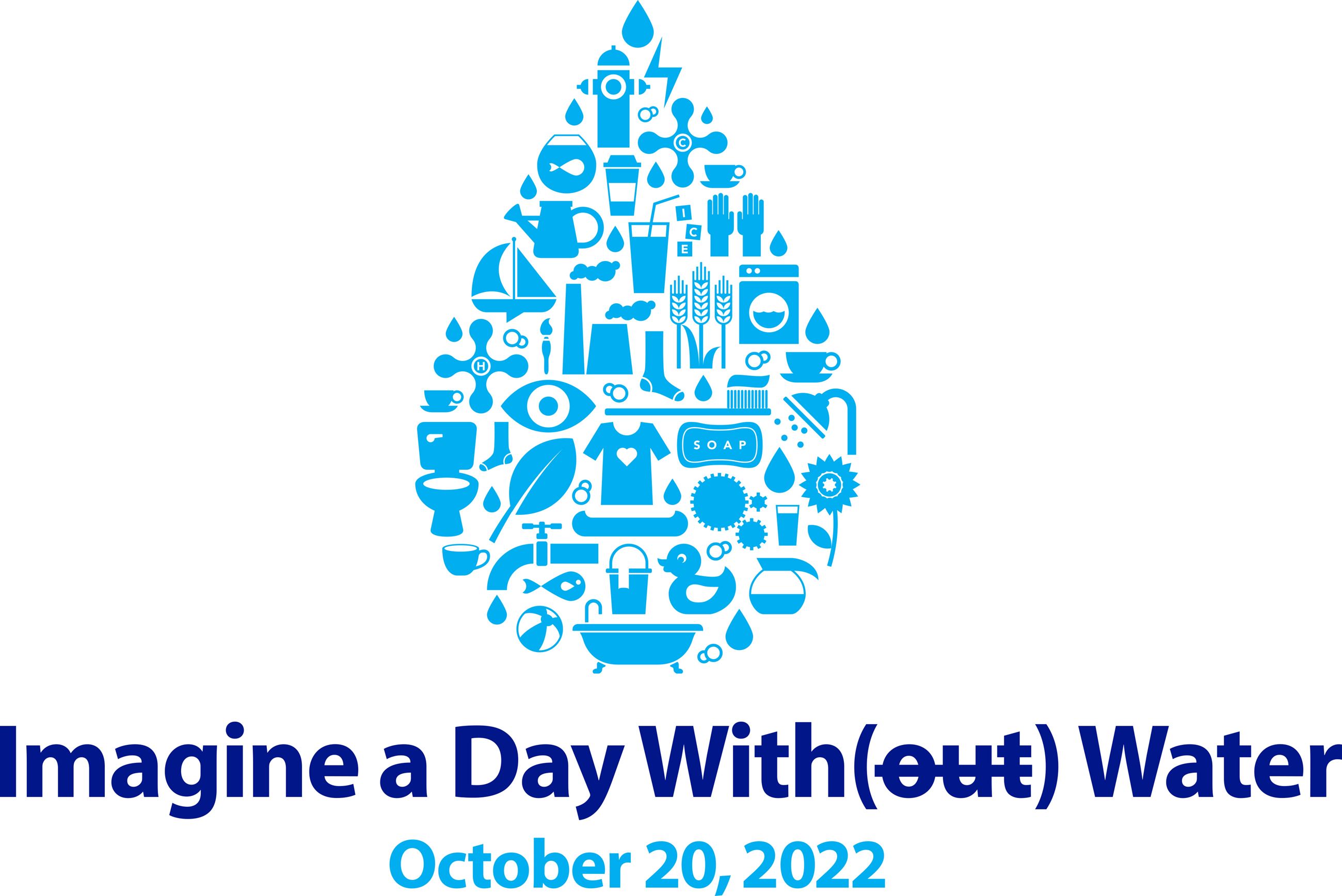 2022 Imagine a Day With(out) Water Logo Vertical